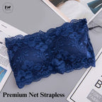 Net Strapless Bra