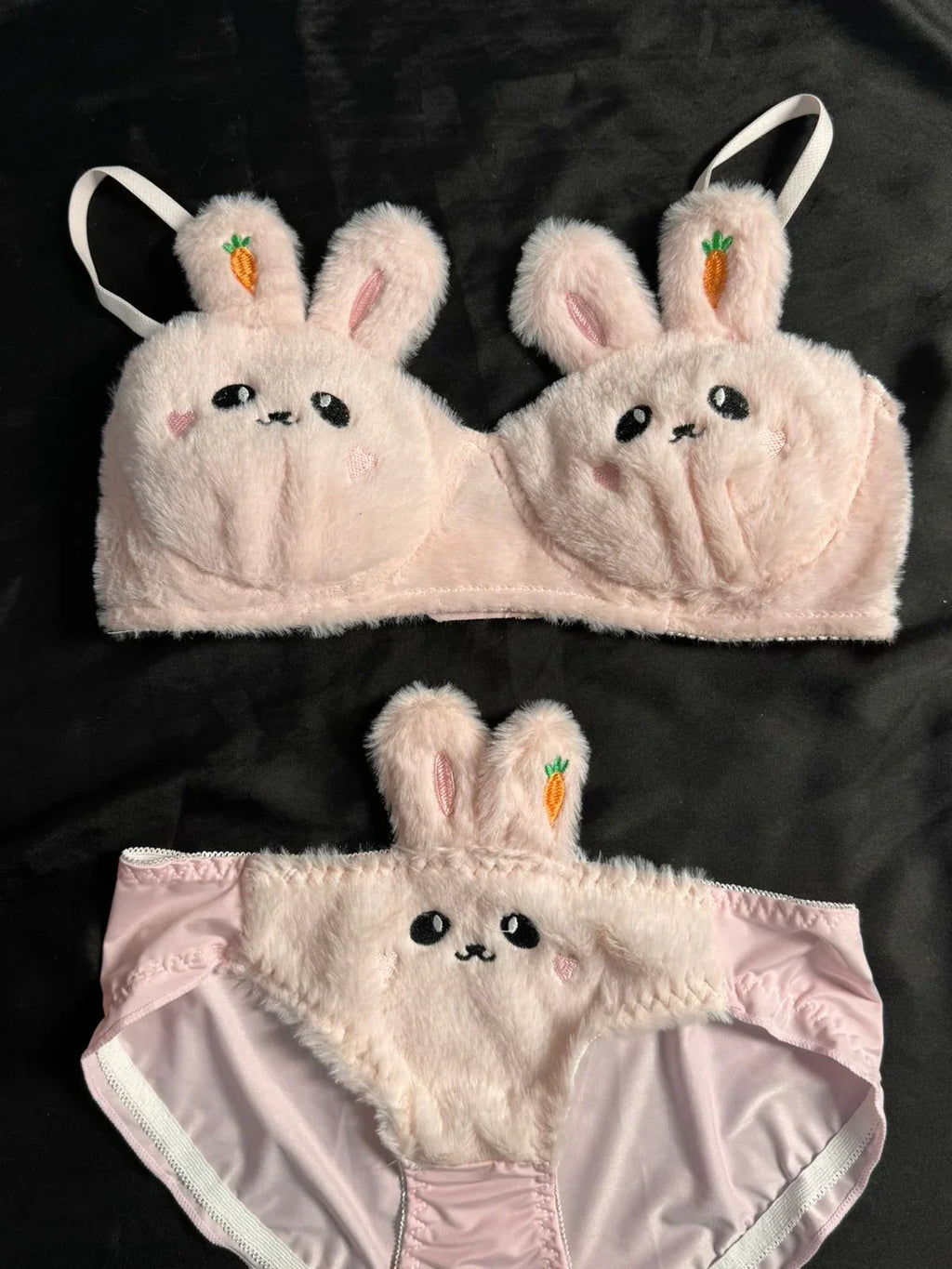 Fluffy Teddy Bear Bra & Panty Set🧸💖