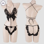 Stylish 3 Piece Lingerie Set
