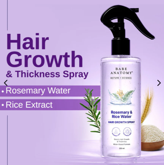 Rosemary & Rice Water Hair Growth Spray