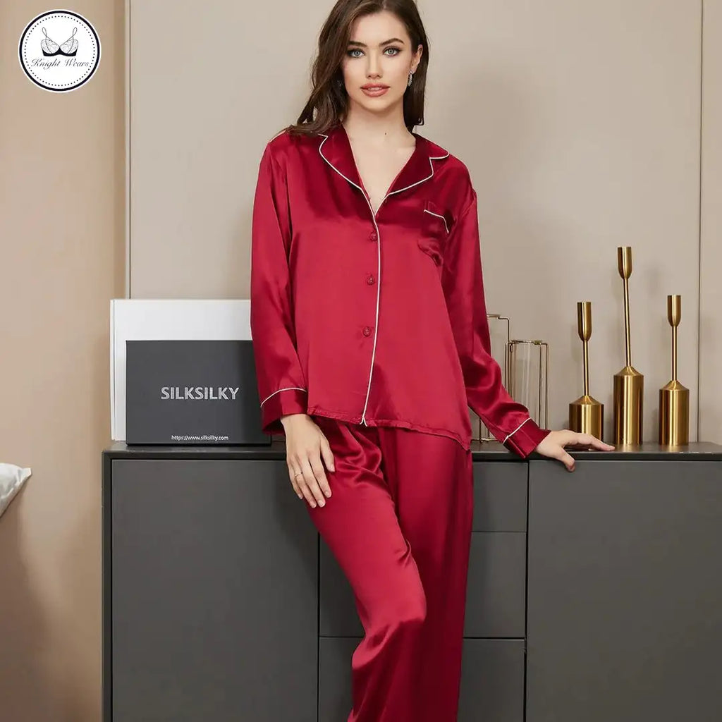 2 Pc Silk PJ Set