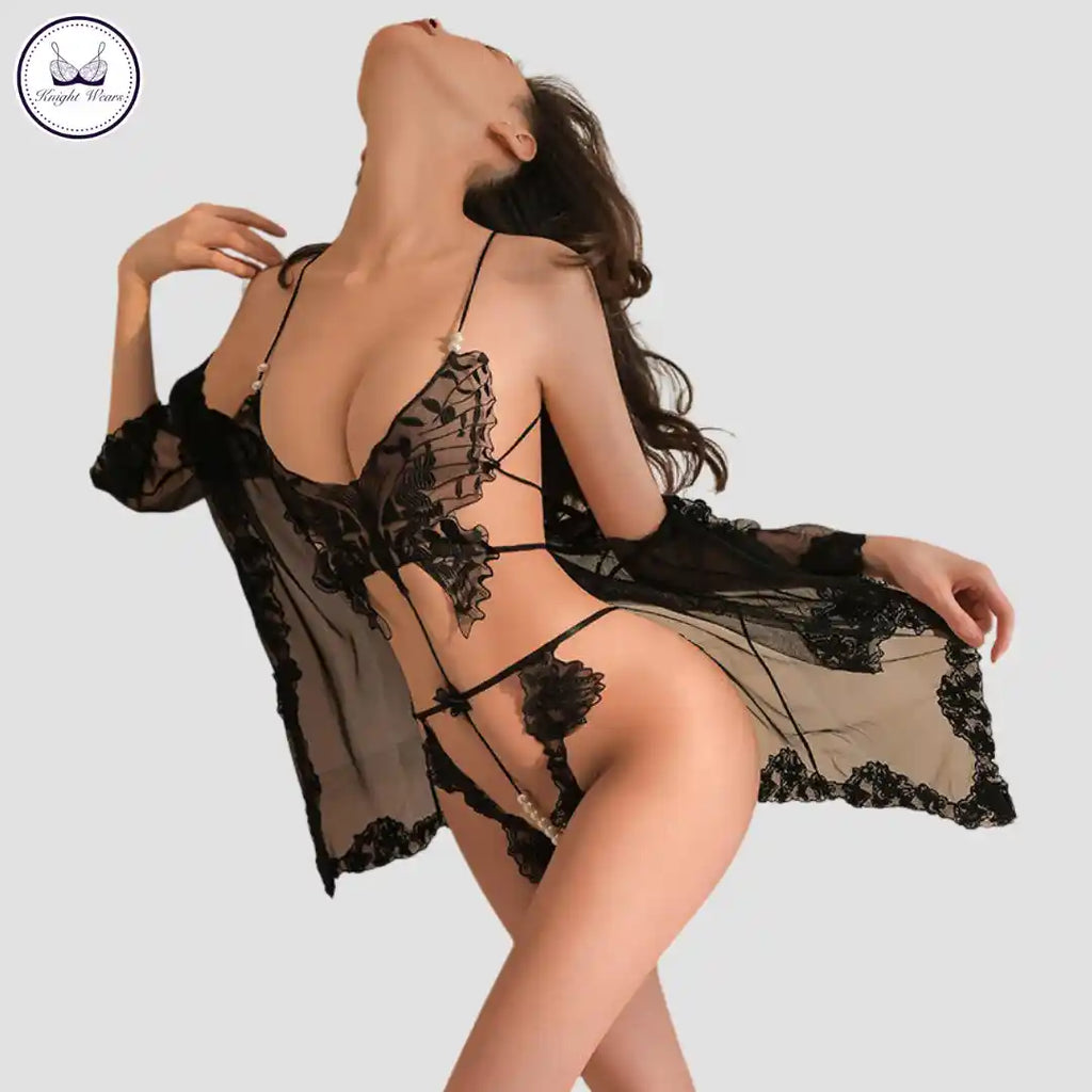 Stylish 3 Piece Lingerie Set