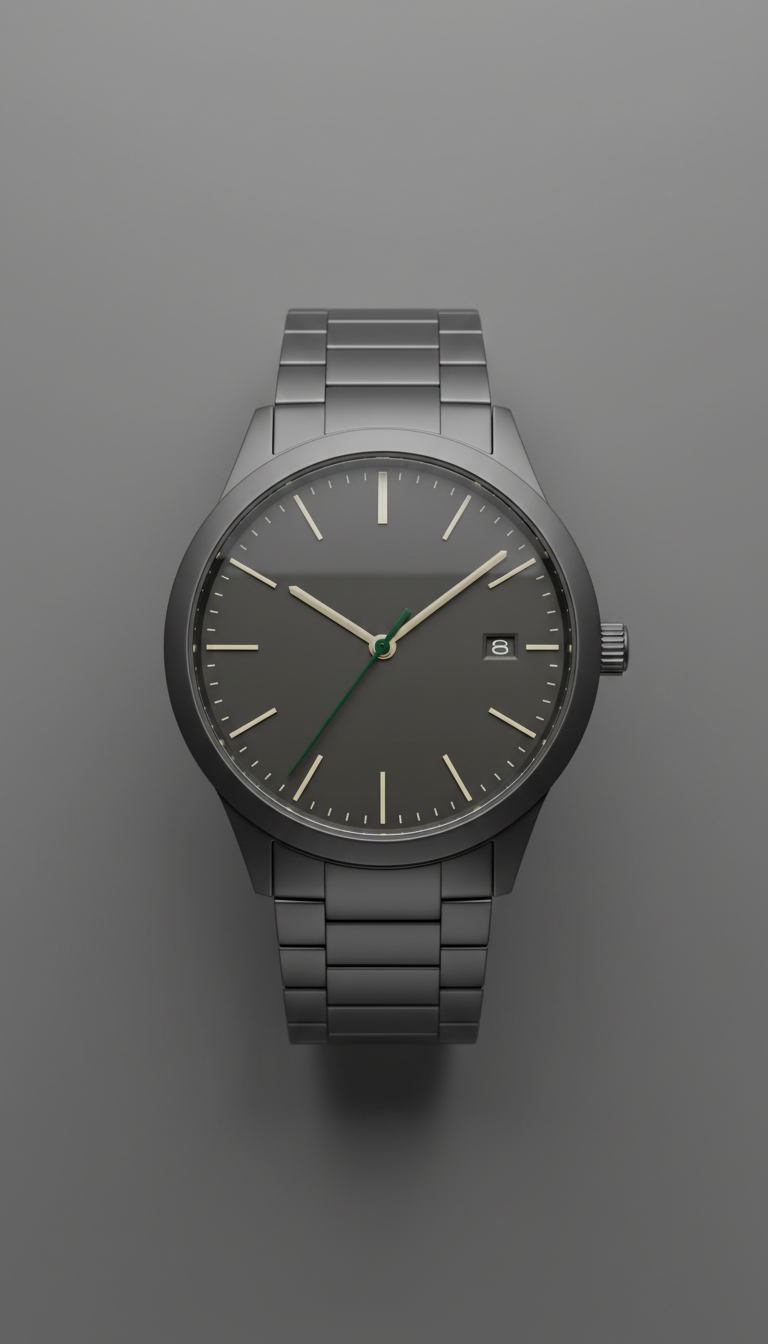 Charcoal Edition Stainless Steel Watch