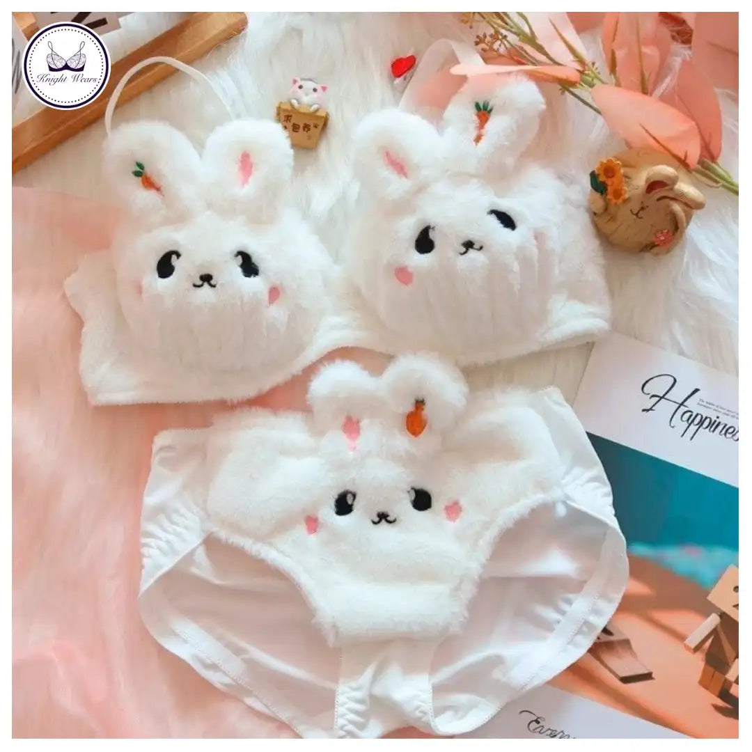 Bunny Plush Lingerie Set