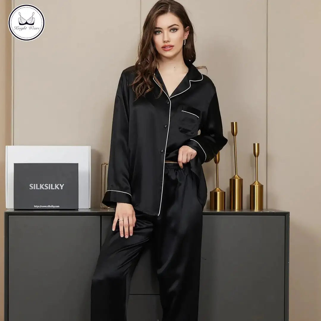 2 Pc Silk PJ Set