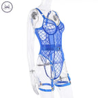 Deep V Mesh Bodysuit