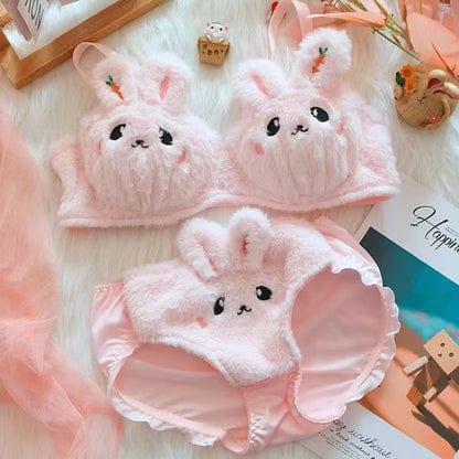 Bunny Plush Lingerie Set